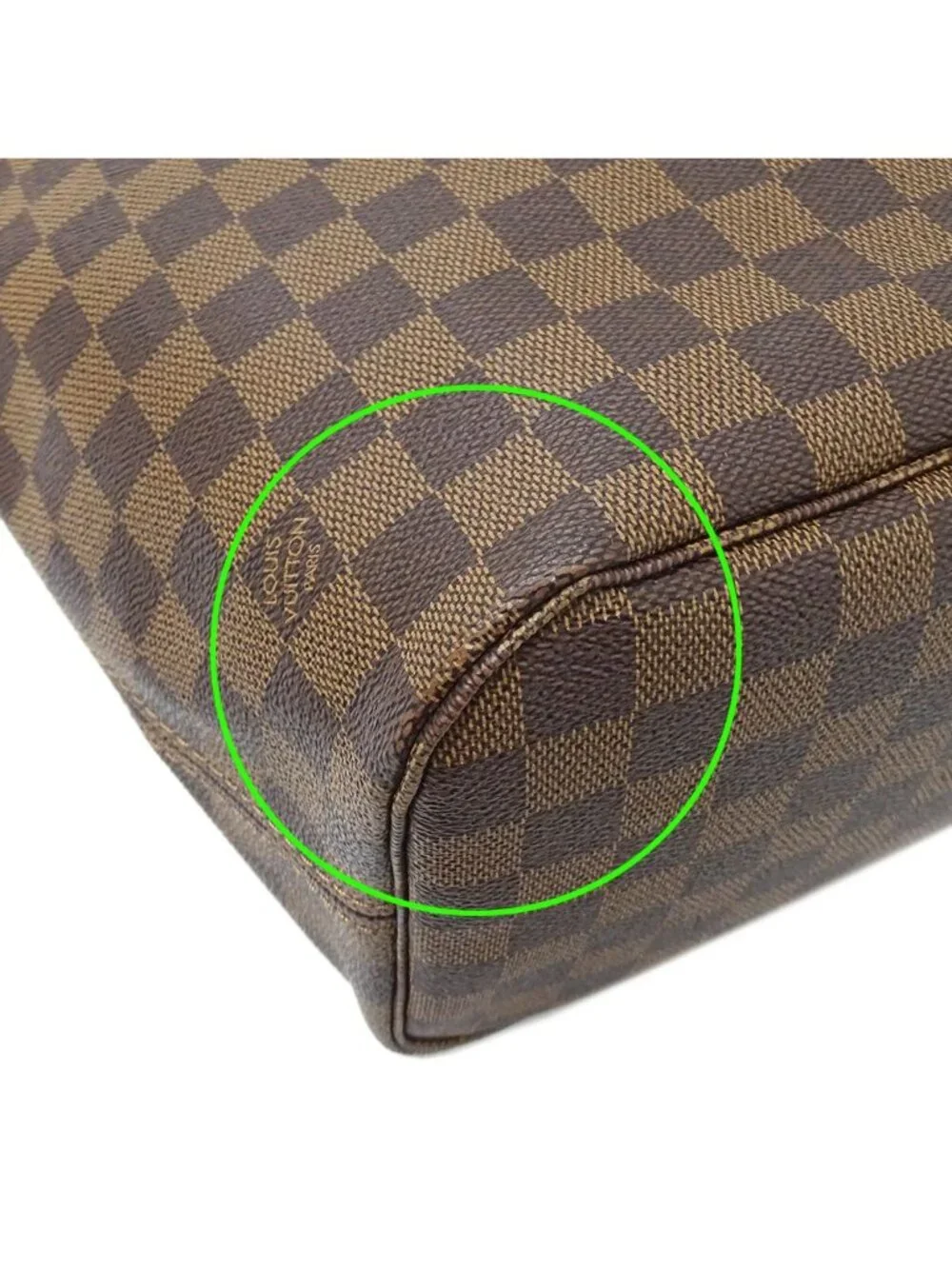 Louis Vuitton Damier Tote Neverfull MM Brown Shoulder Bag